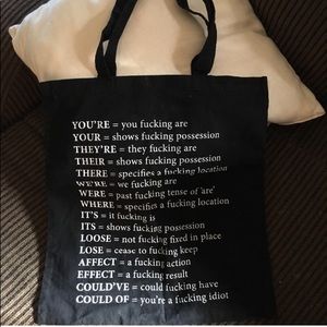 🆕 Proper 🤣 Grammar Tote Bag (funny)